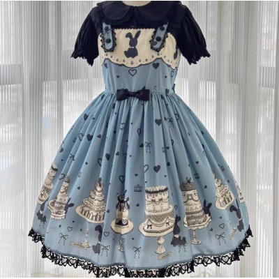 Good Night Mie Mie Cake Bunny Blouse Salopette and JSK(Pre-Order)